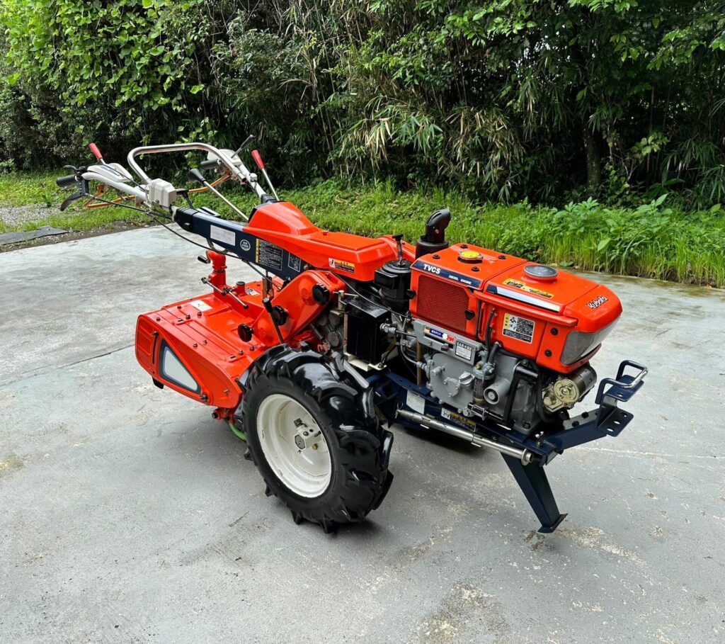 鹿児島発 クボタ 7.5馬力 ディーゼル耕うん機KRA75 バッテリー新品 