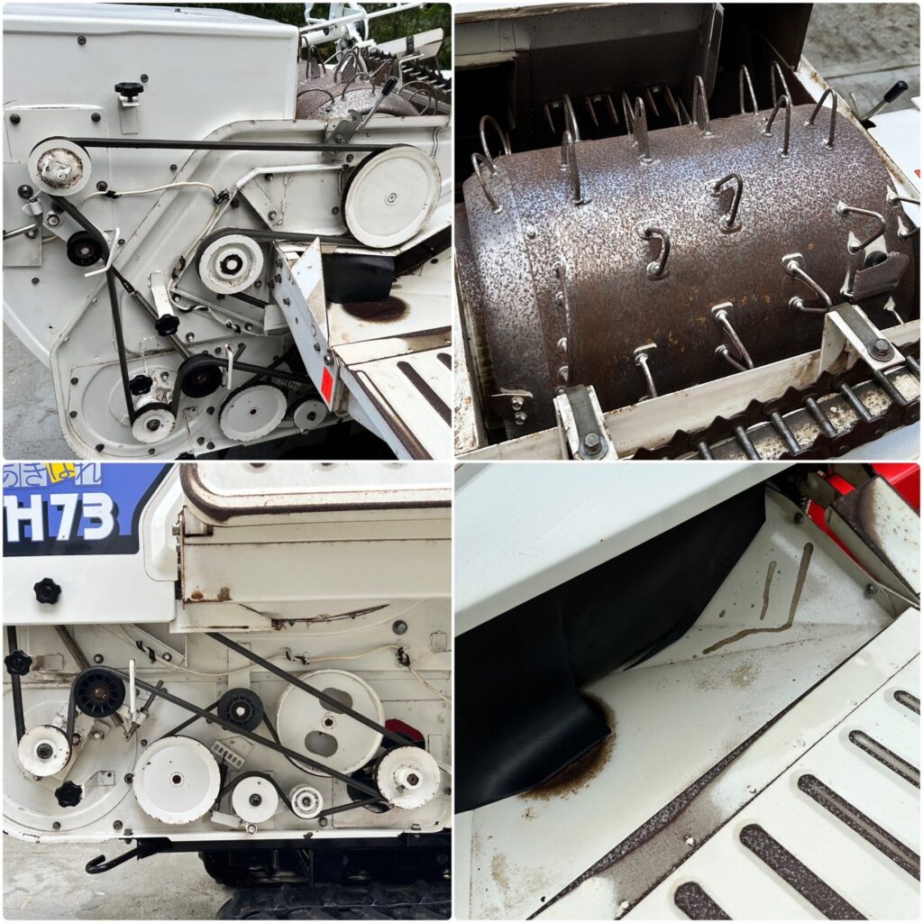 三菱農機 自動脱穀機 ハーベスター ゴムクローラー 型式名:三菱MH50 