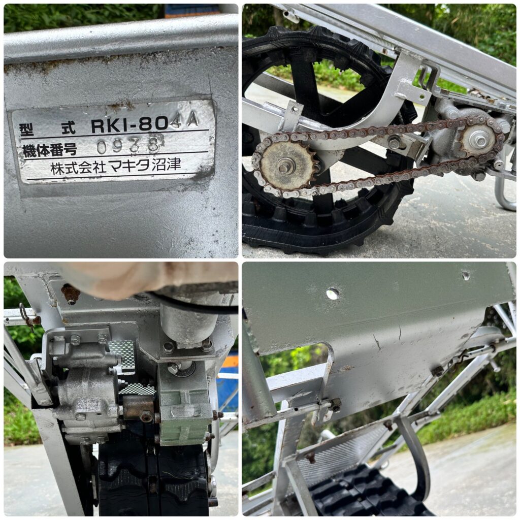 K1024A引] Rabbit くろ助 RKI-80 4DX 最大積載80kg クローラー運搬車 
